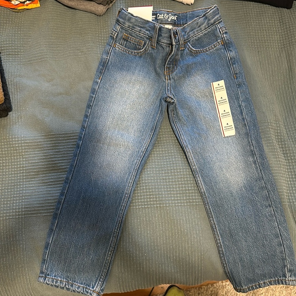 Brand new with tags jeans size 4, Cat and Jack.